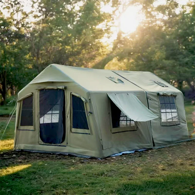Large Waterproof Portable Outdoor Camping Air Tent Oxford Fabric Inflatable Glamping Outdoor Activities Tent Professional