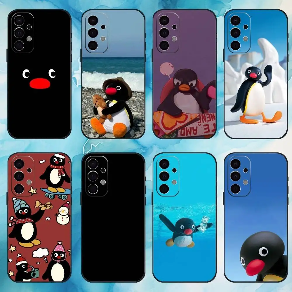 

Happy P-Pingu Penguin Funny Phone Case For Samsung Galaxy A73,A72,A71,A70,A53,A52,A51,Soft Silicone Black Cover