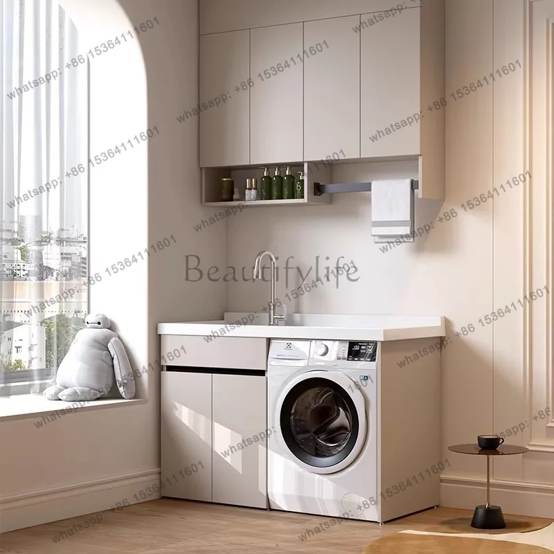 Balcony washing machine integrated sink basin combination drum significant other