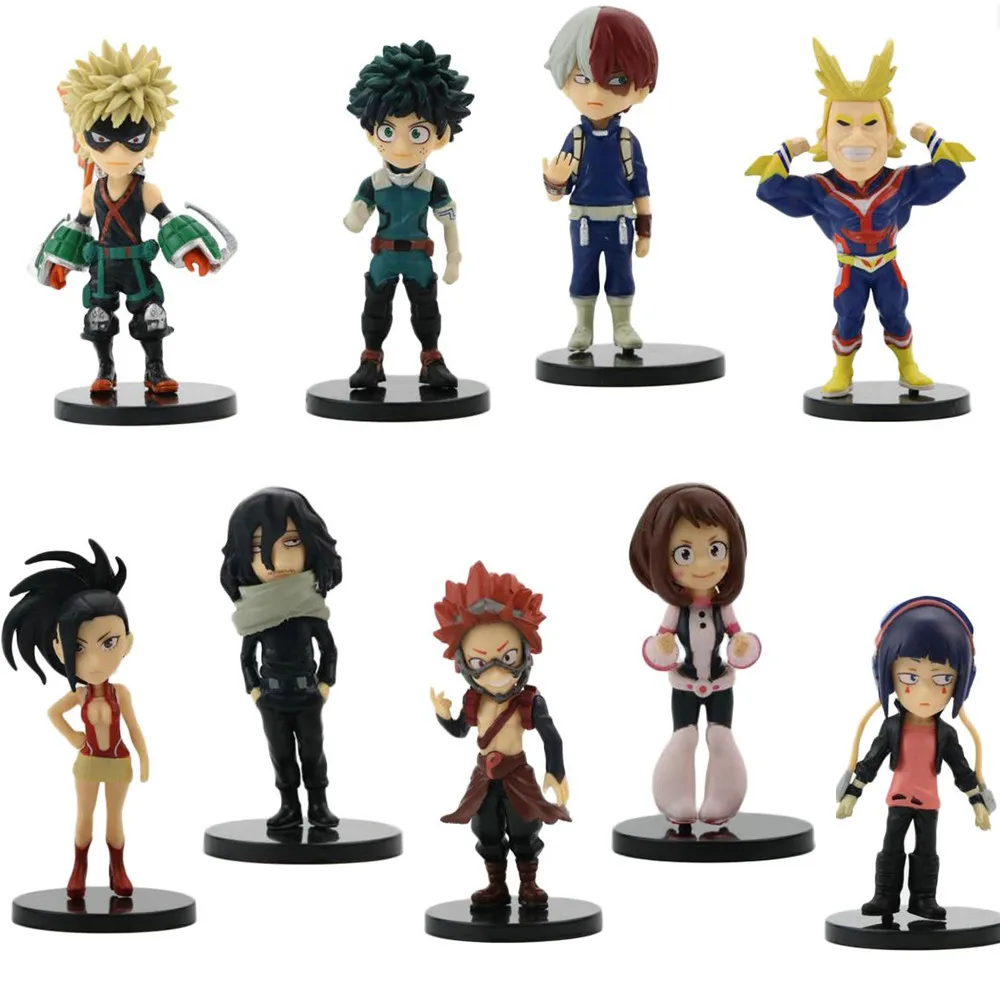 1 Pcs Anime My Hero Academia Action Figures Midoriya Izuku Todoroki Shoto Deku All Might Bakugou Katsuki Collection Kid Gift Toy