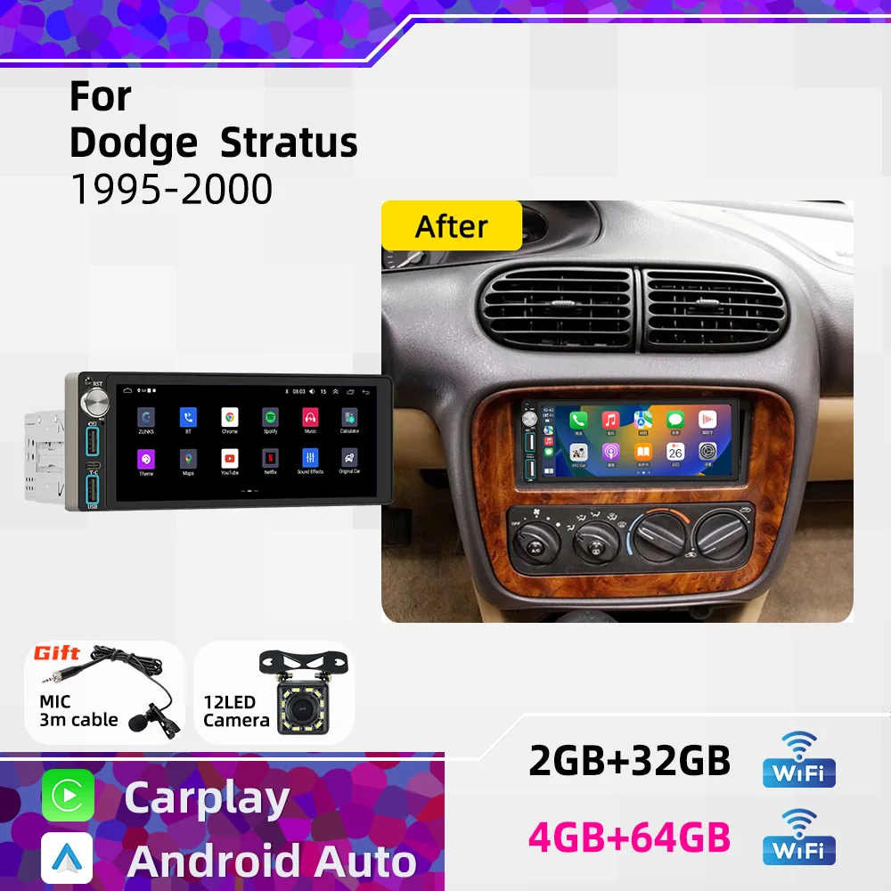 Wireless CarPlay Android Car Stereo 6.86