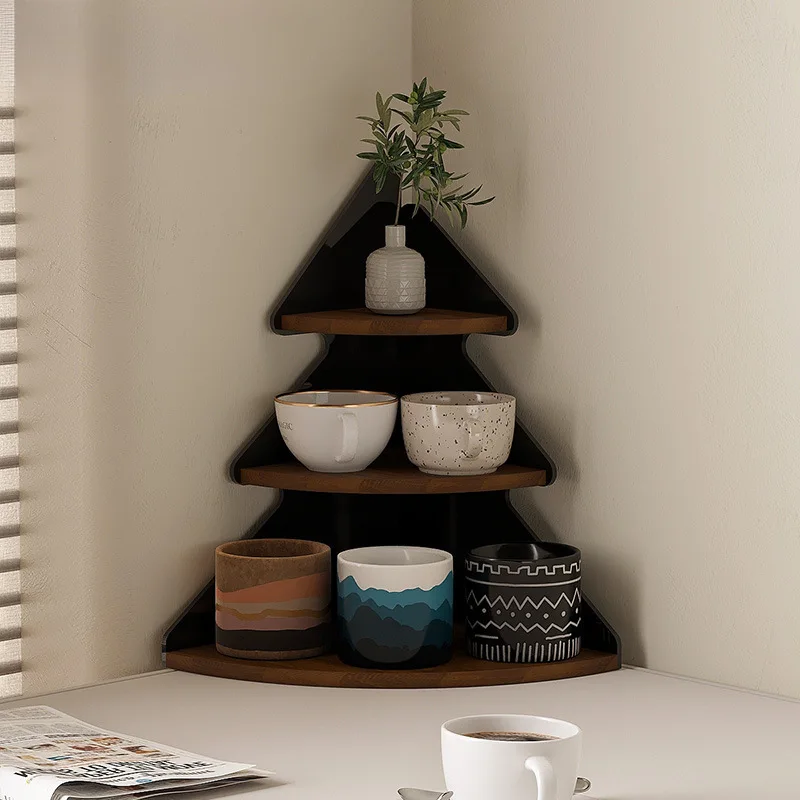 

Cup holder Corner rack Water cup storage rack Christmas tree Multi-layer storage Mug coffee cup display