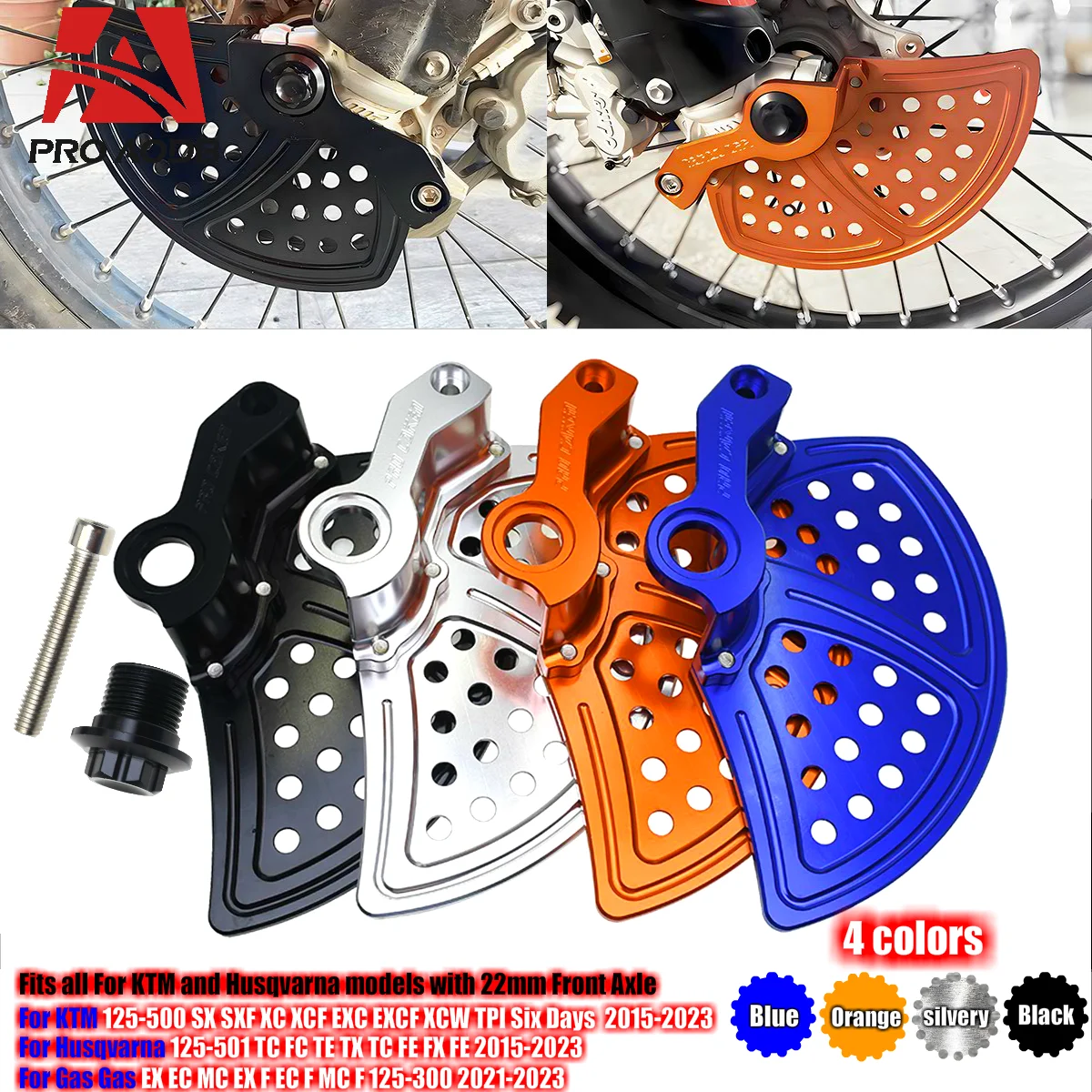 For Husqvarna TE TX TC FE FX For KTM SX SX-F XC XC-F EXC XCW High-Quality Durable Motorcycle Front Brake Disc Protector Cover