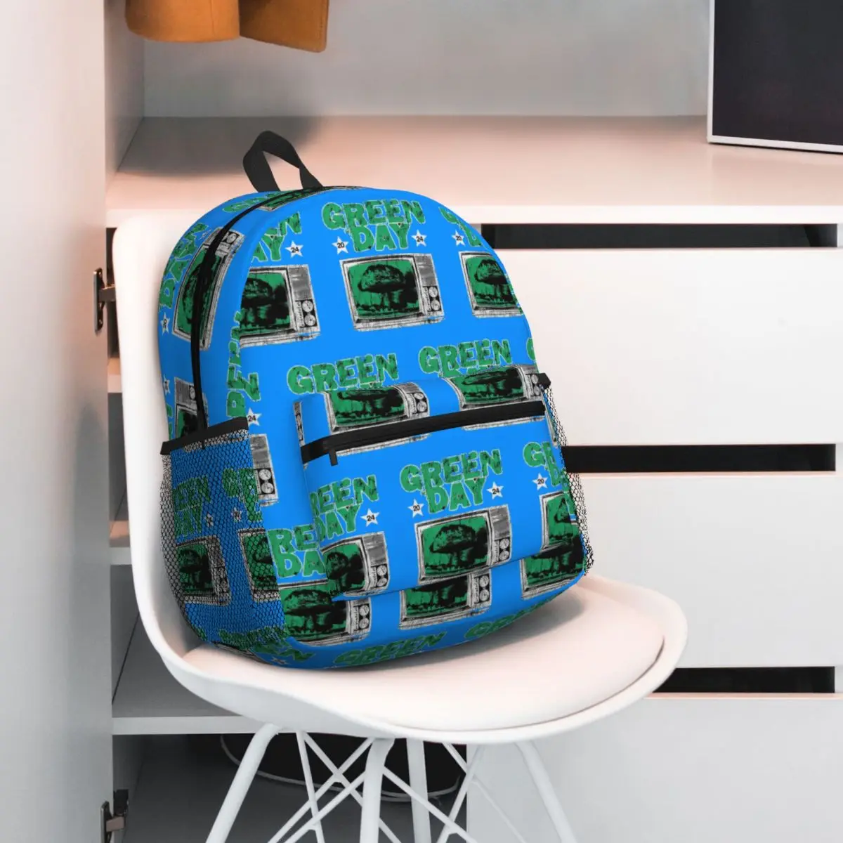 

Green Day Backpack Daypack Large Capacity Boys Girls BookBag School Bag Shoulder Bags for Men Women
