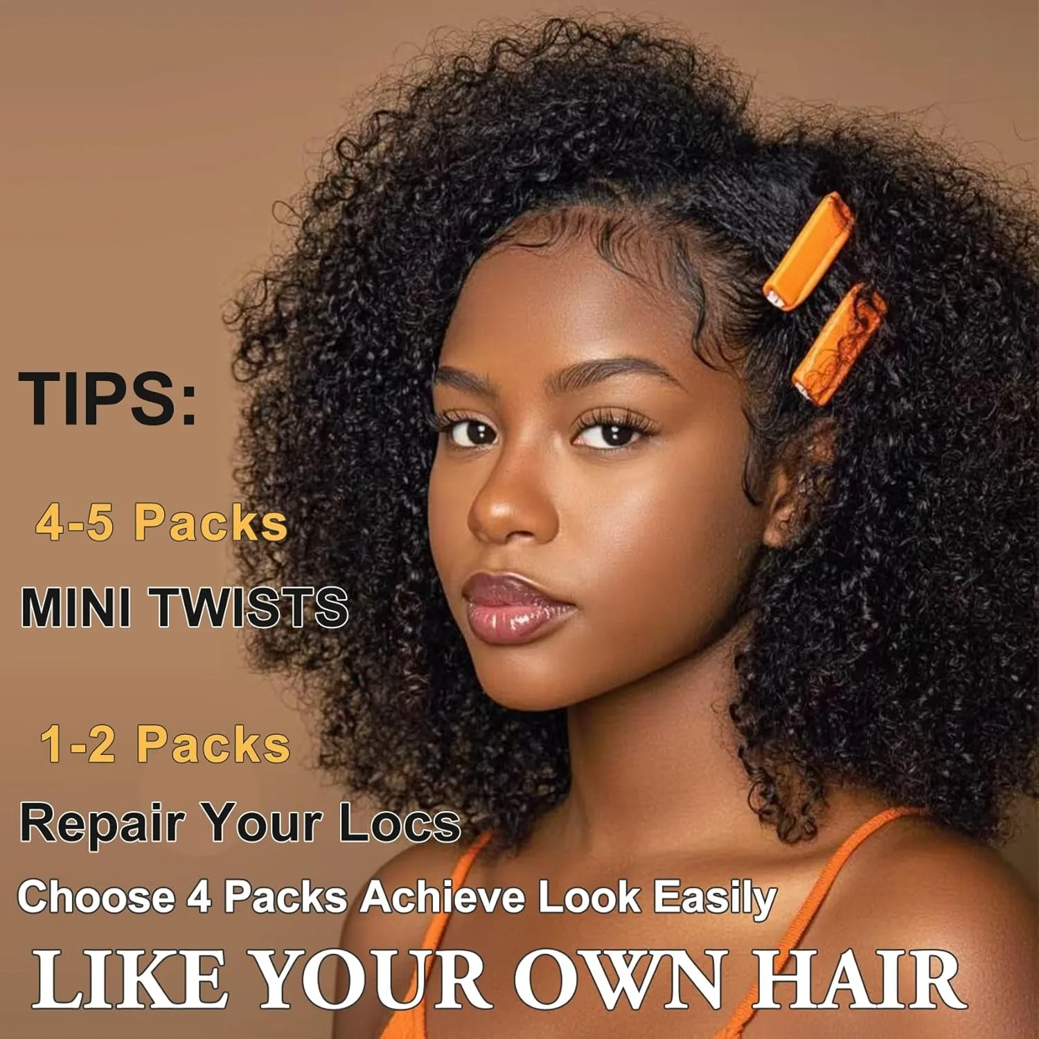 Afro Kinky Curly Bulk Echthaar zum Flechten, 25,4 cm, 30 g/Packung, Farbe Bulk, kein Schuss für Dreadlock-Erweiterungen, Loc-Reparatur, Micro Locs