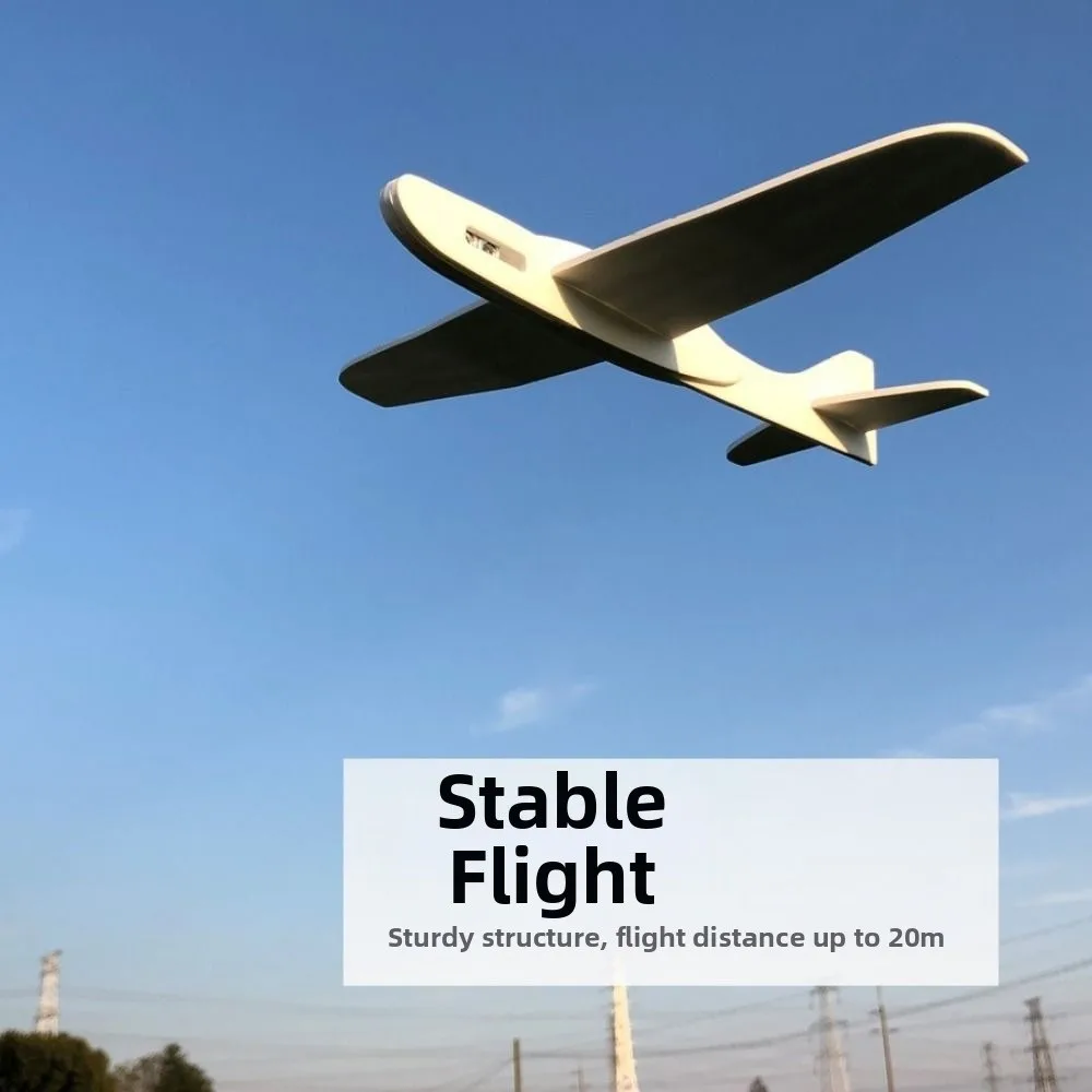 

Легкая модель самолета-планера из белого пенопласта для улицы, для самостоятельной сборки, незаконченный биплан