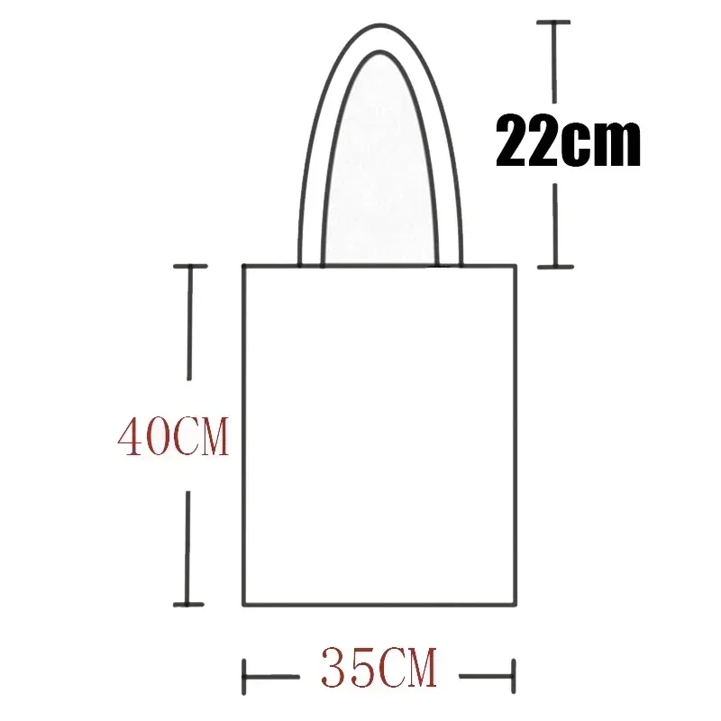 Harajuku Art Shopping Sacos Pretos, Tote Da Lona, Desenhos Animados Impressos, Bolsa De Pano Reutilizável, Bolsa De Ombro, MMX-01