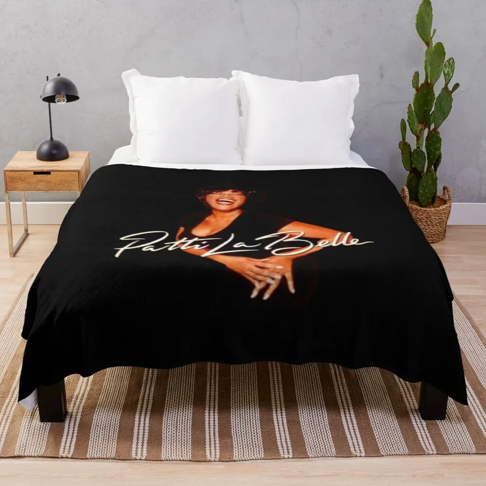 

Patti LaBelle Throw Blanket Luxury Designer Vintage Heavy Loose Blankets