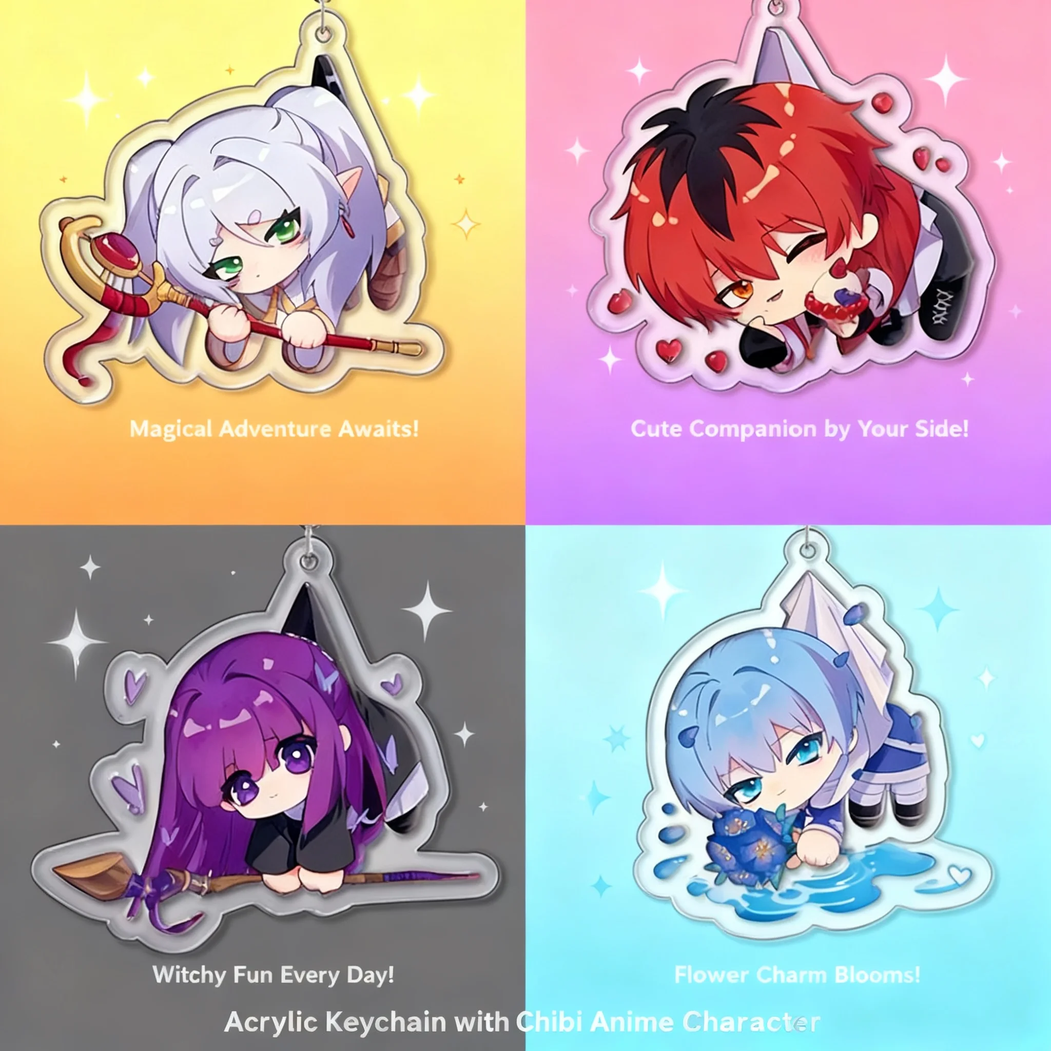 

Акриловый брелок для ключей в стиле аниме, сувенирный подарок для фанатов Frieren: За пределами путешествий