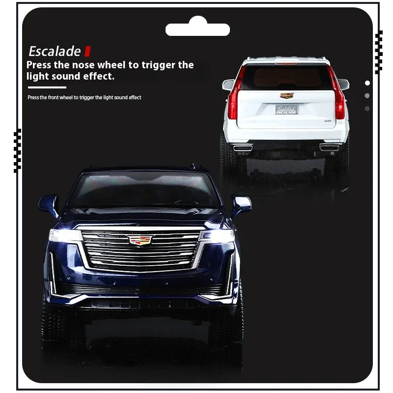 1:24 Cadillac Escalade SUV Alloy Car Diecast Metal Model Collect Hobby Model Ornaments Gift For Friend Boy Display Ornament C394