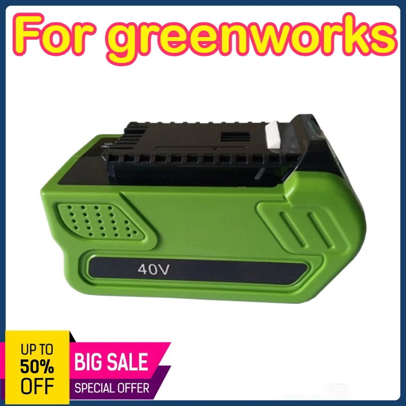 

Подходит для Greenworks, 40 В, 6 Ач, 240 Втч, литиевая батарея, газонокосилка, бензопила, триммер для живой изгороди