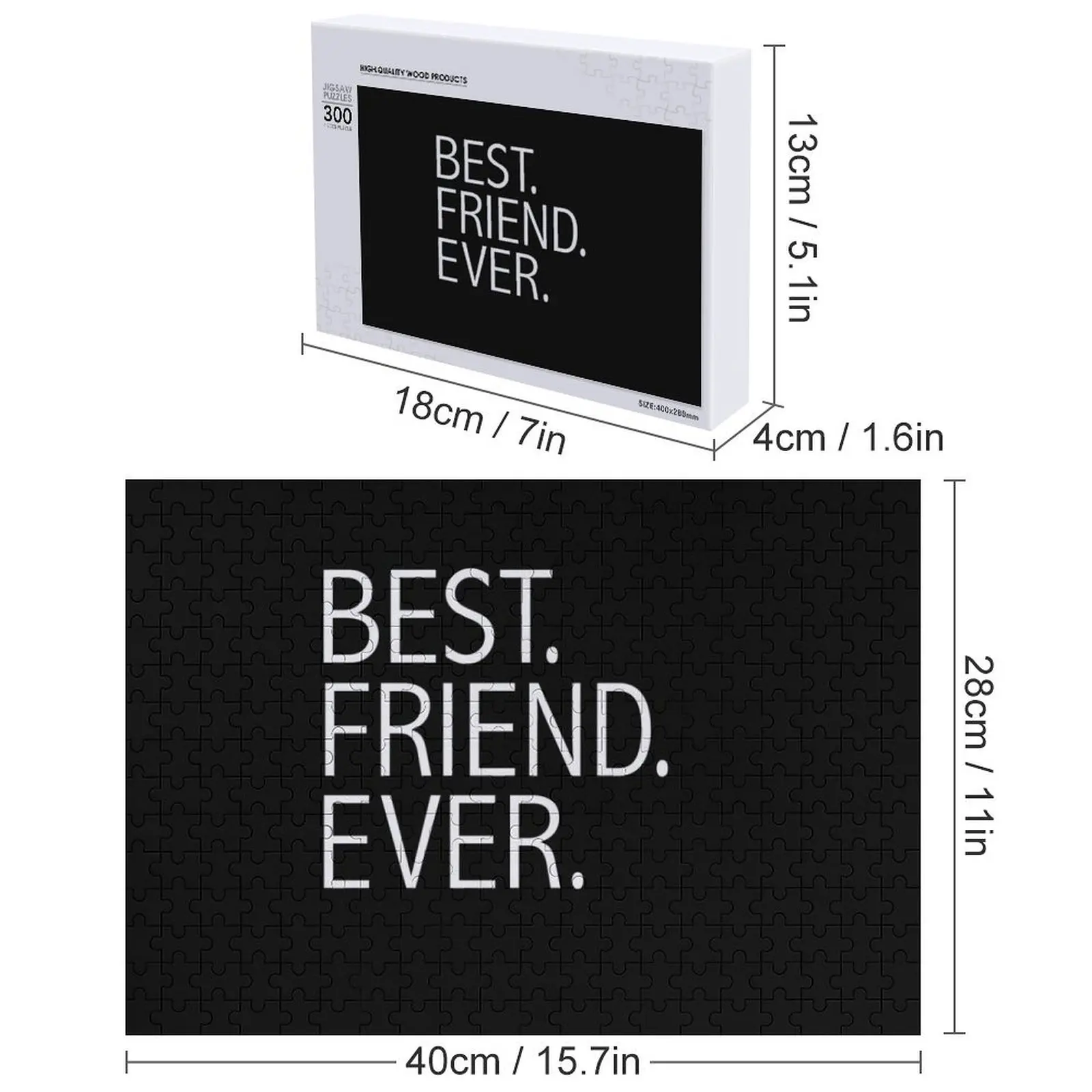 เพื่อนที่ดีที่สุดตลอดกาล BFFs จิ๊กซอว์พัซเซิล รูปภาพส่วนตัว ชื่อส่วนตัว ปรับแต่งได้