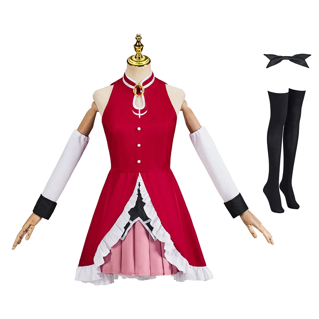 Sakura Kyoko Cosplay Anime Magical Girl Cosplay Red Girl Uniform Cosplay Battle Dress Sakura Kyoko Suit Girl Halloween Costume