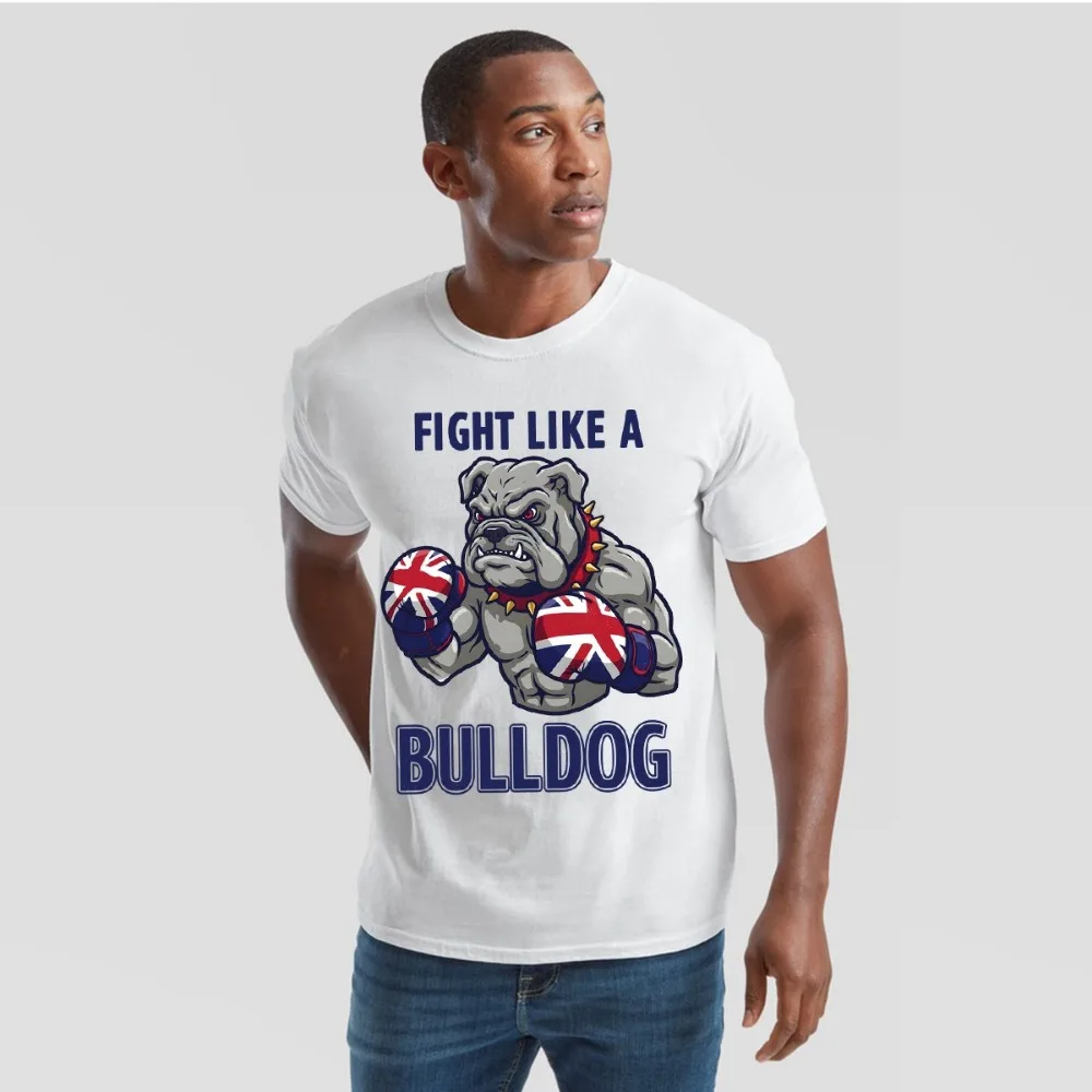Union Jack Bulldog T-Shirt British Great Britain & UK Flag Tee for Adults T Shirt Harajuku Aesthetic Clothes Streetwear Tees