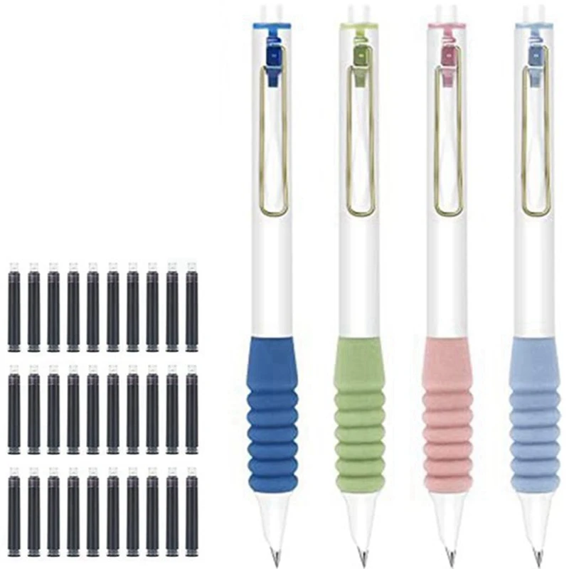 High-Value Sponge Pen 0.38 Student Pen Replaceable Ink Bag Practice Super Soft Pen Writing