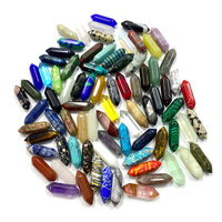 22x6mm Hexagonal Columns Natural Stones and Crystals Meditation Gemstones Pendulum Quartz Healing Chakra Gem Jewelry Accessories