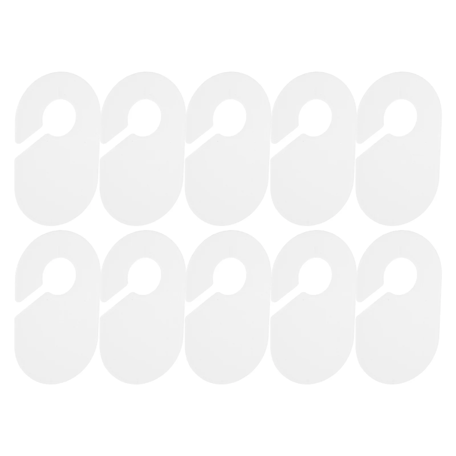 10 szt. Przegródek do szafy na ubrania do zawieszenia, kompaktowe plastikowe przegródki do szafy, łatwe w montażu, separatory rozmiarów ubrań do domu