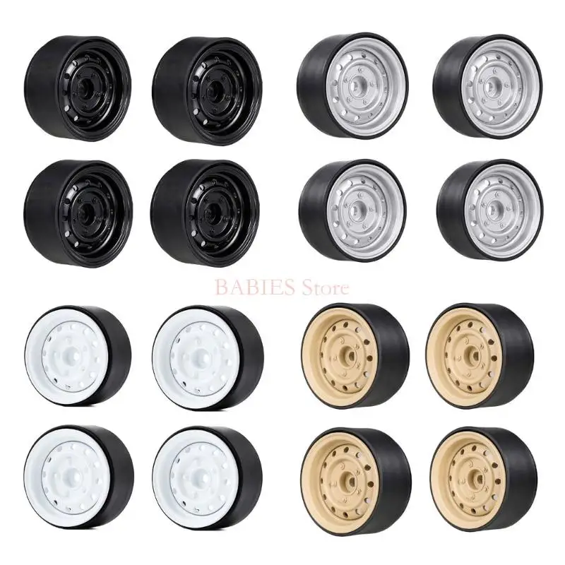 

12mm Beadlock Wheel Rims Remote Control Car Wheel Hubs Upgrading Wheel Rims Modification Part for 1:10 SCX10