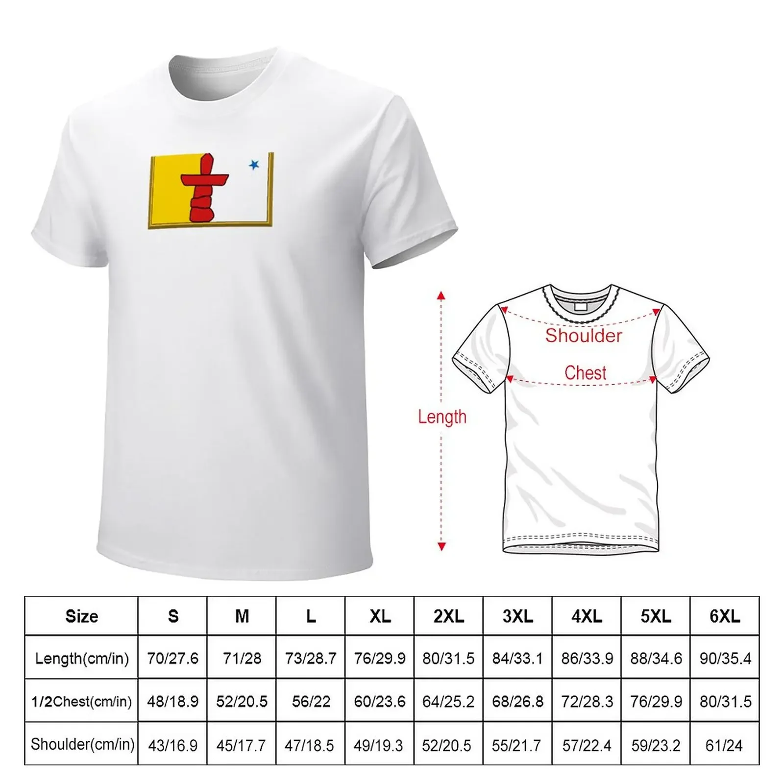 NUNAVUT Flag Gifts, Masks, Stickers & Products (GF) T-Shirt summer top cute clothes customizeds mens clothing