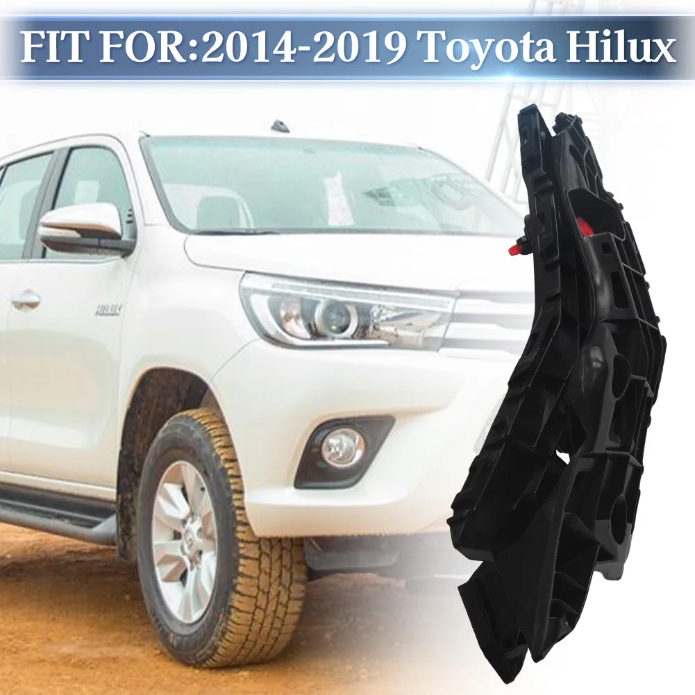 

For Toyota Highlander 2014 2015 2016 2017 2018 2019 Pair Front Bumper Retainer Mounting Brackets Set 521450E060 521460E060