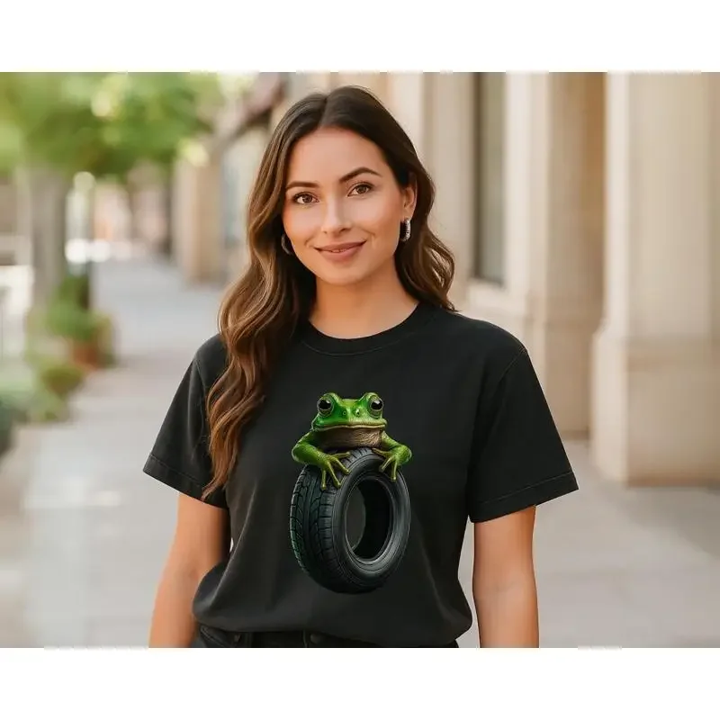 Boneca Ambalabu Funny T shirt Frog in a Tire Meme Absurd Surreal Viral Weirdcore Internet  fan