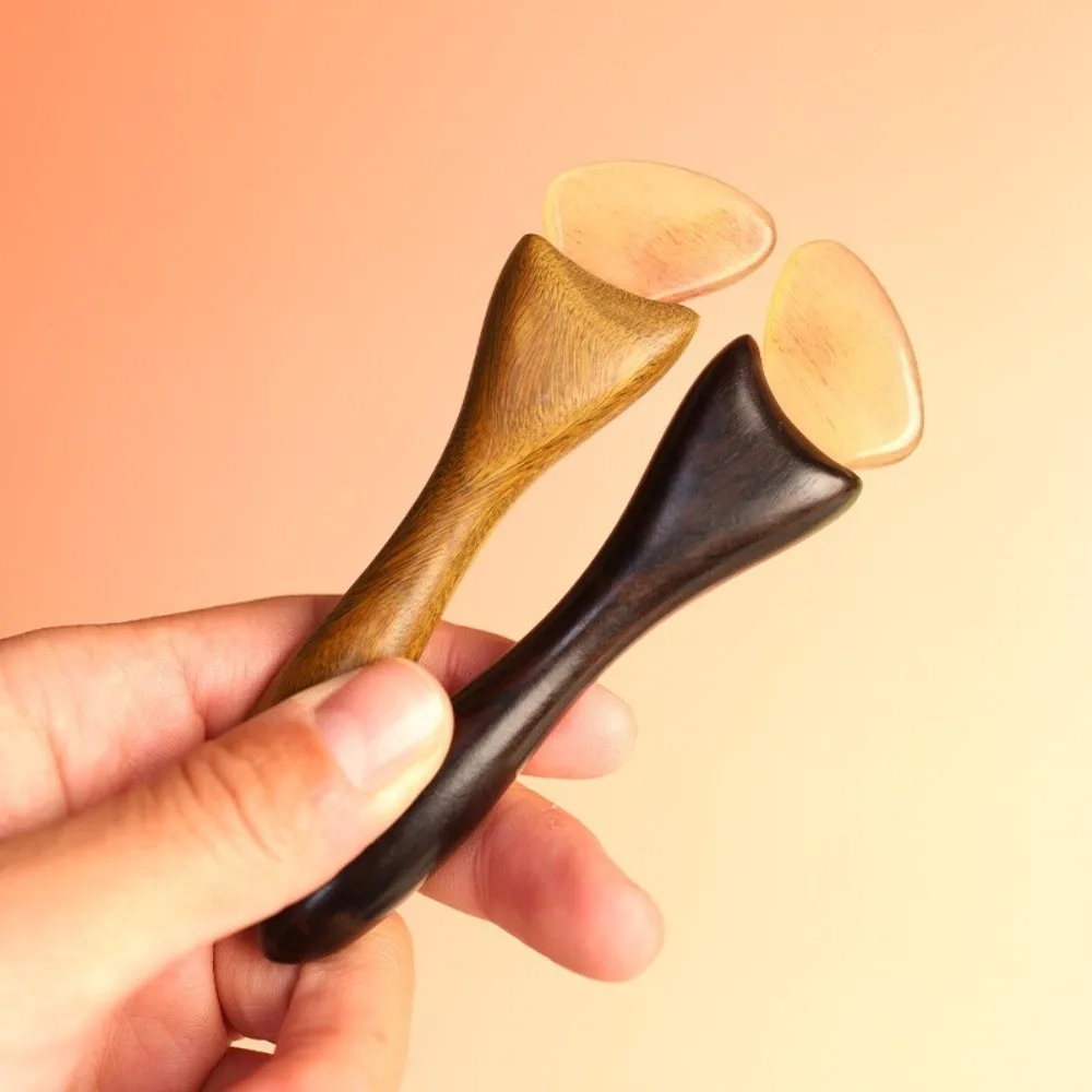 Reduce Puffiness Sandalwood Massager Face Lifting and Tightening Traditional Eye Massage Stick Skin Scraping Blackwood