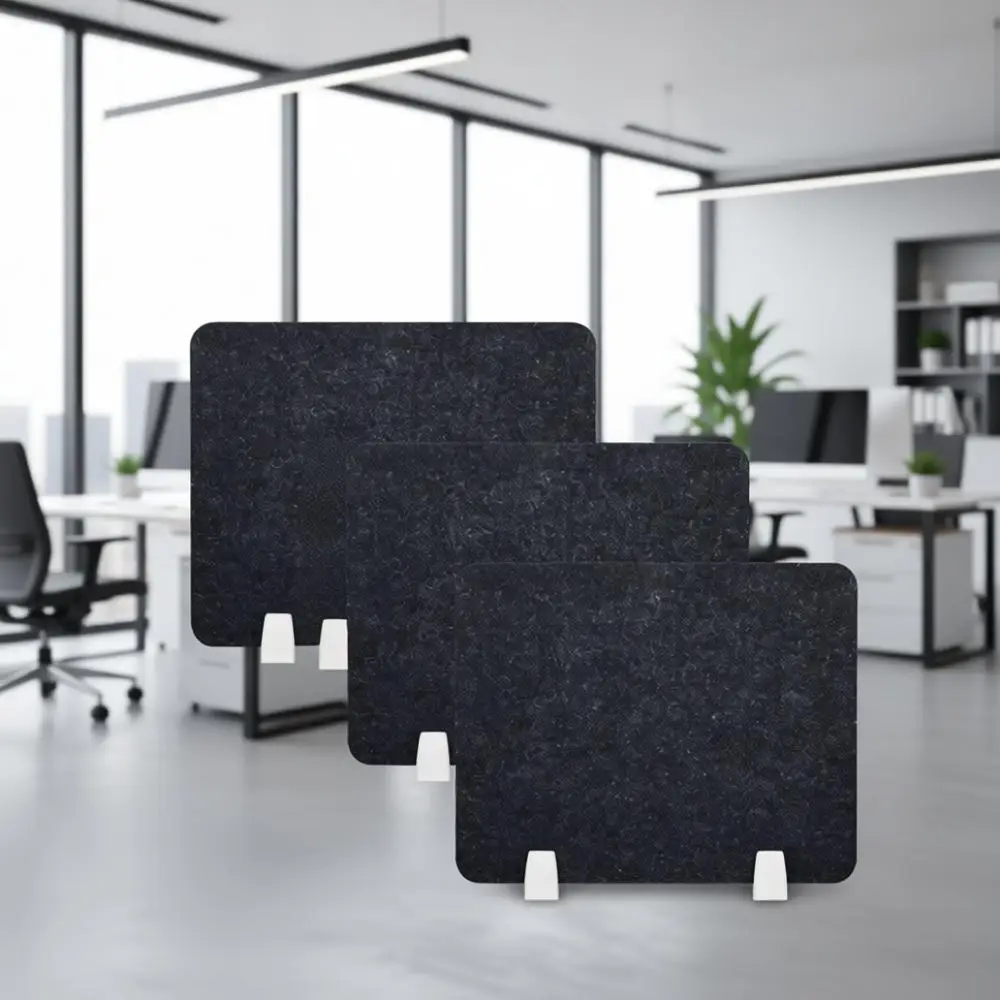 

4-компонентные акустические перегородки для стола, 16x20 дюймов, шумопоглощающие панели для конфиденциальности в офисе