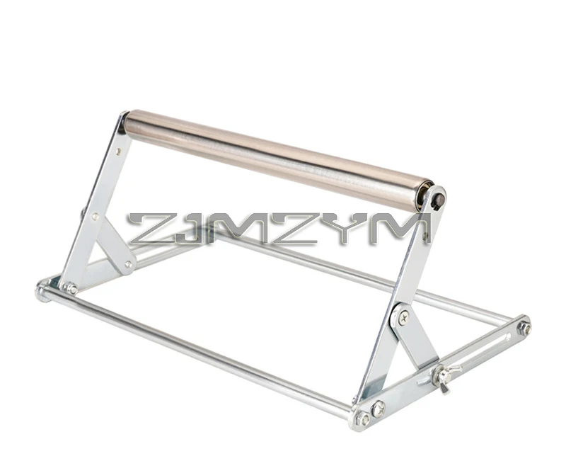 Foldable Stainless Steel Stand with One Roller Adjustable Cutting Machine Support Frame Material Support Bracket For Cutting