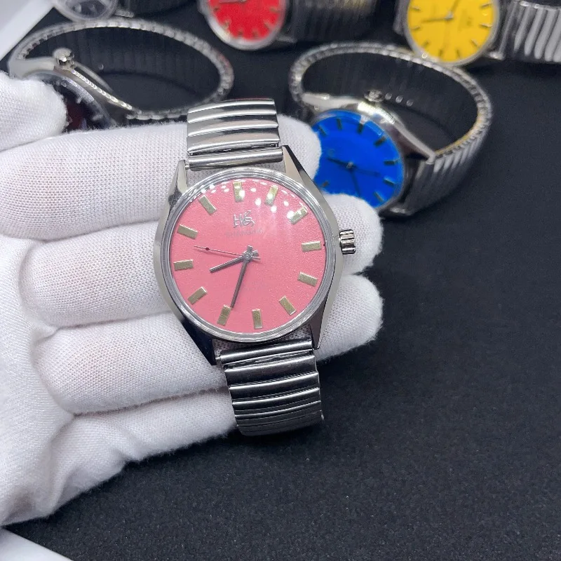Vintage 7120 Pure Mechanical 19-Jewel Stainless Steel Fashion Business Watch, Shanghai Second-Hand Quality