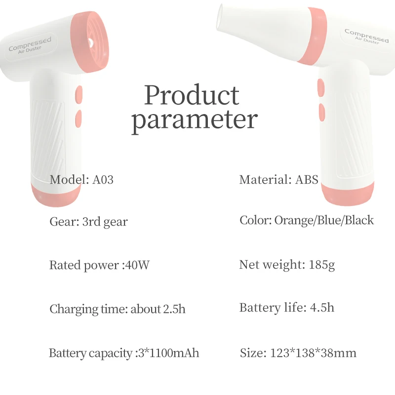 Wireless Handheld Power Fan Mini Hair Dryer Charging Portable Hair Dryer Household Appliance Dusting Outdoor Night Lighting