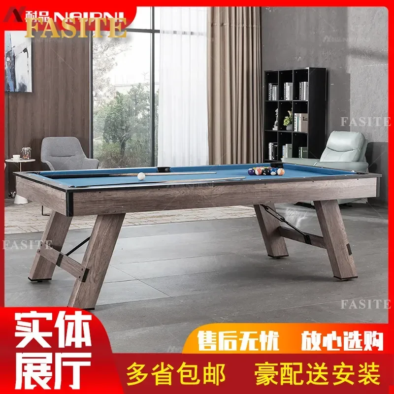 For Household 3 in 1 Convertible Pool Table Dining Table and Pong Table American Style Black 8 Ball Billiard Indoor