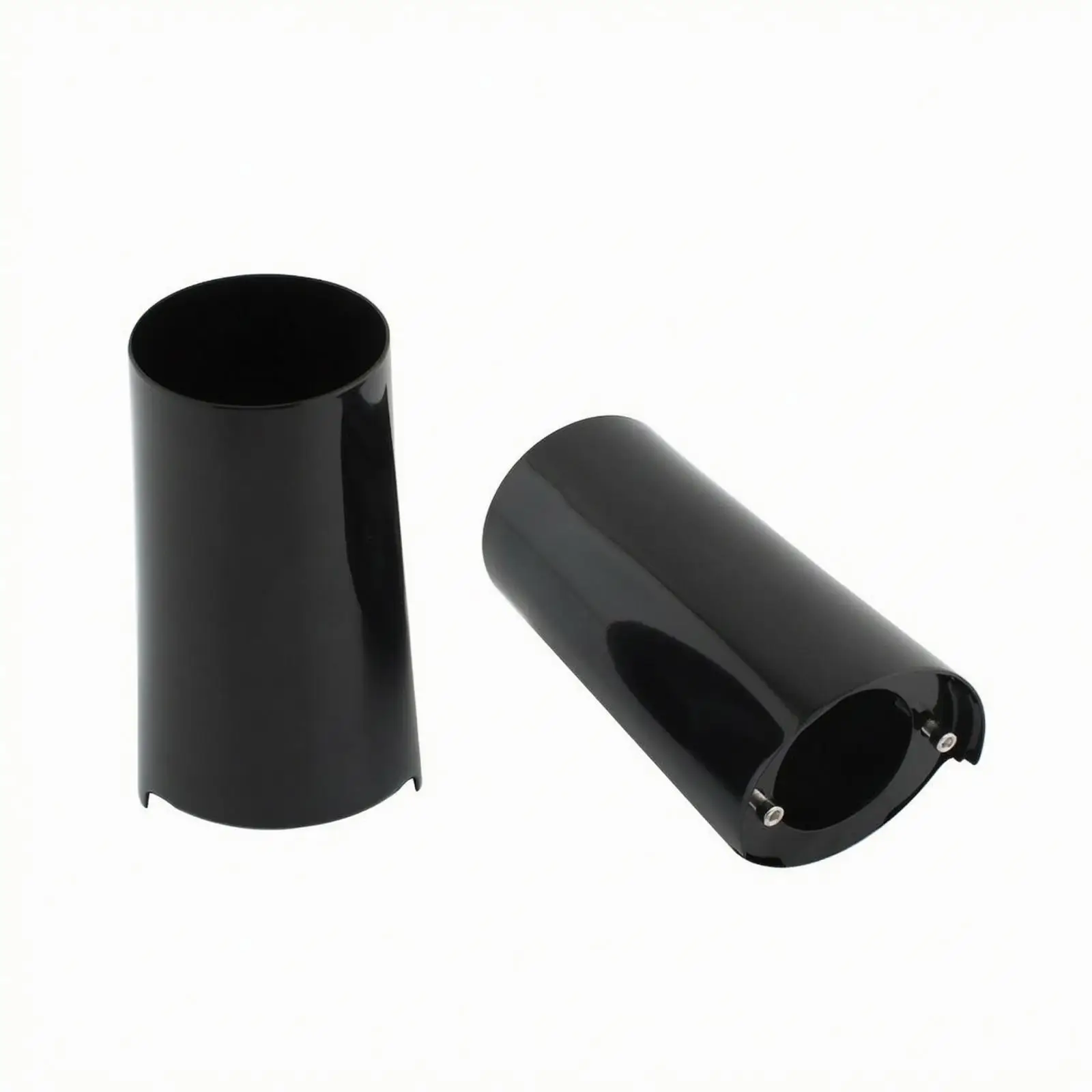 Replacement Motorcycle Front Fork Covers | Iron Construction, Smooth Glossy Finish, Fork Slider Covers