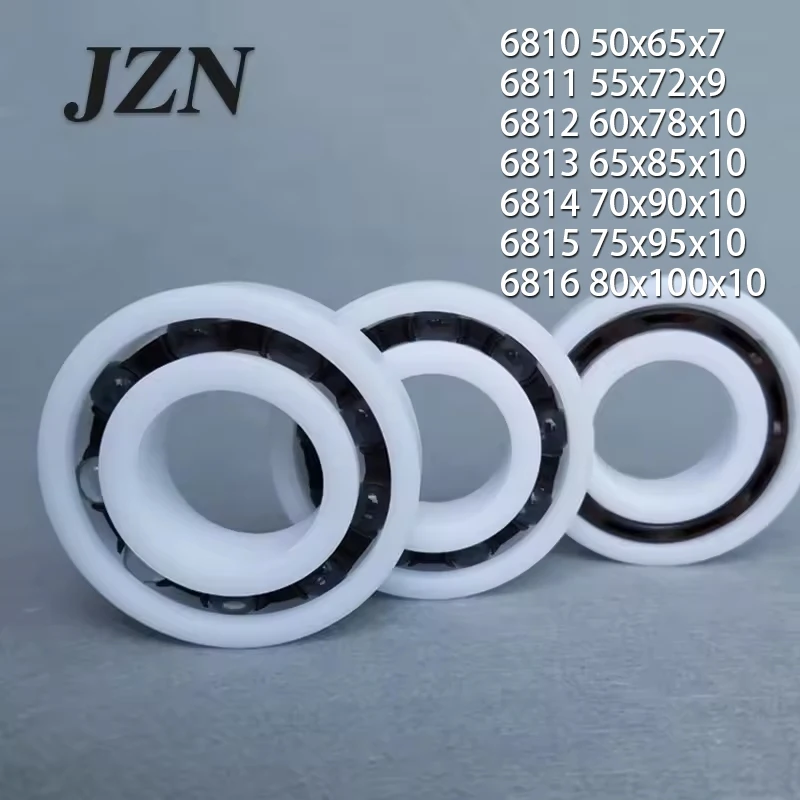 1Pcs POM Bearing Plastic Bearing 6810 6811 6812 6813 6814 6815 6816 Corrosion-Resistant Acid and Alkali