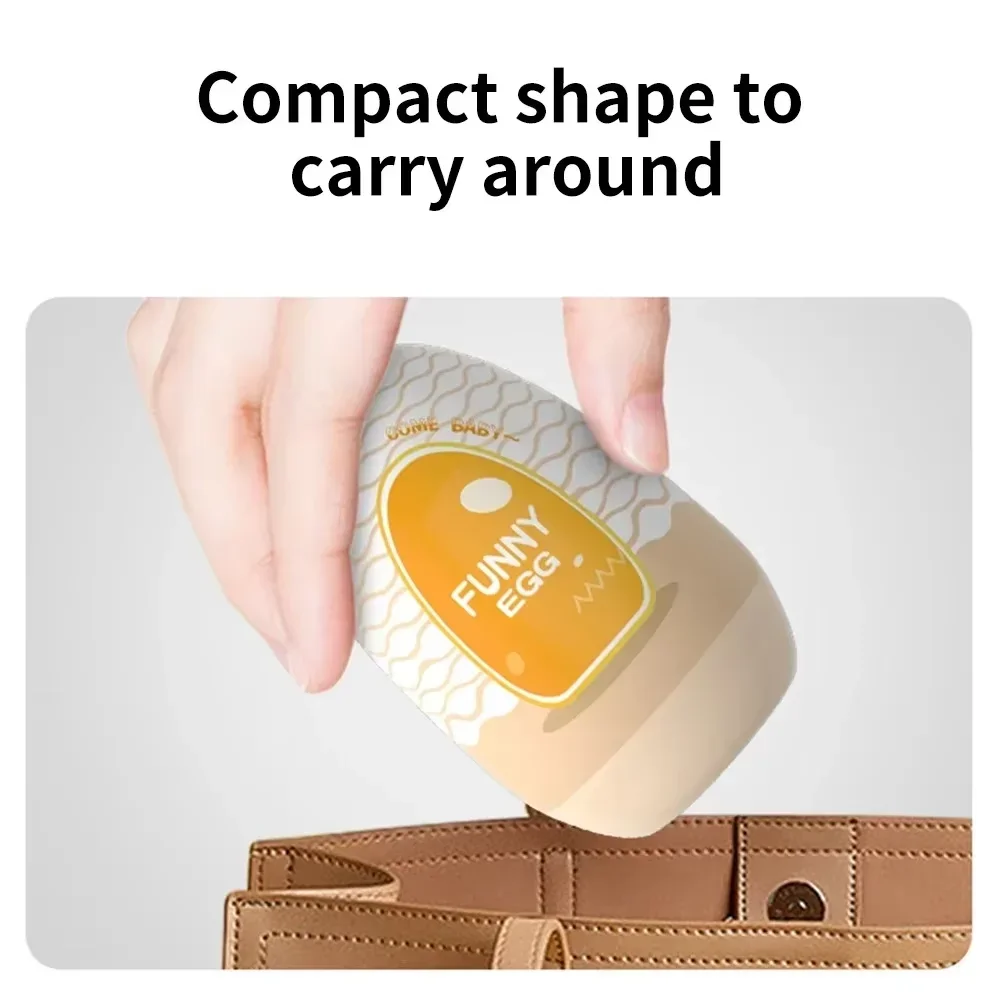 Portable Airplane Cup for Men, Disposable Self-pleasure Egg Device, Dormitory Invisible Mini Adult Toy, Sex Toy for Fun view 3