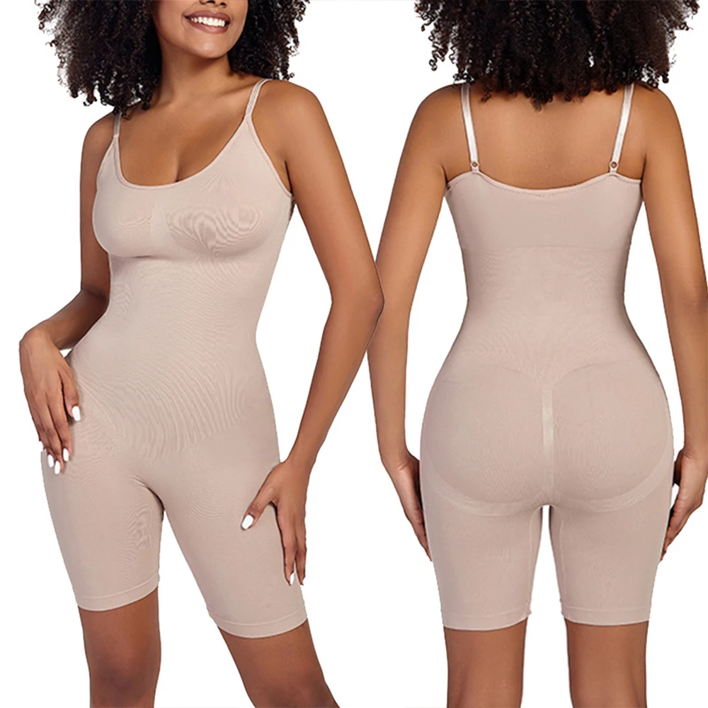 Shapewear Stree Jumpsuit  Women Abdomen Control Body Shaper Bodysuit Adjustable Strap Shapers Slim Fit