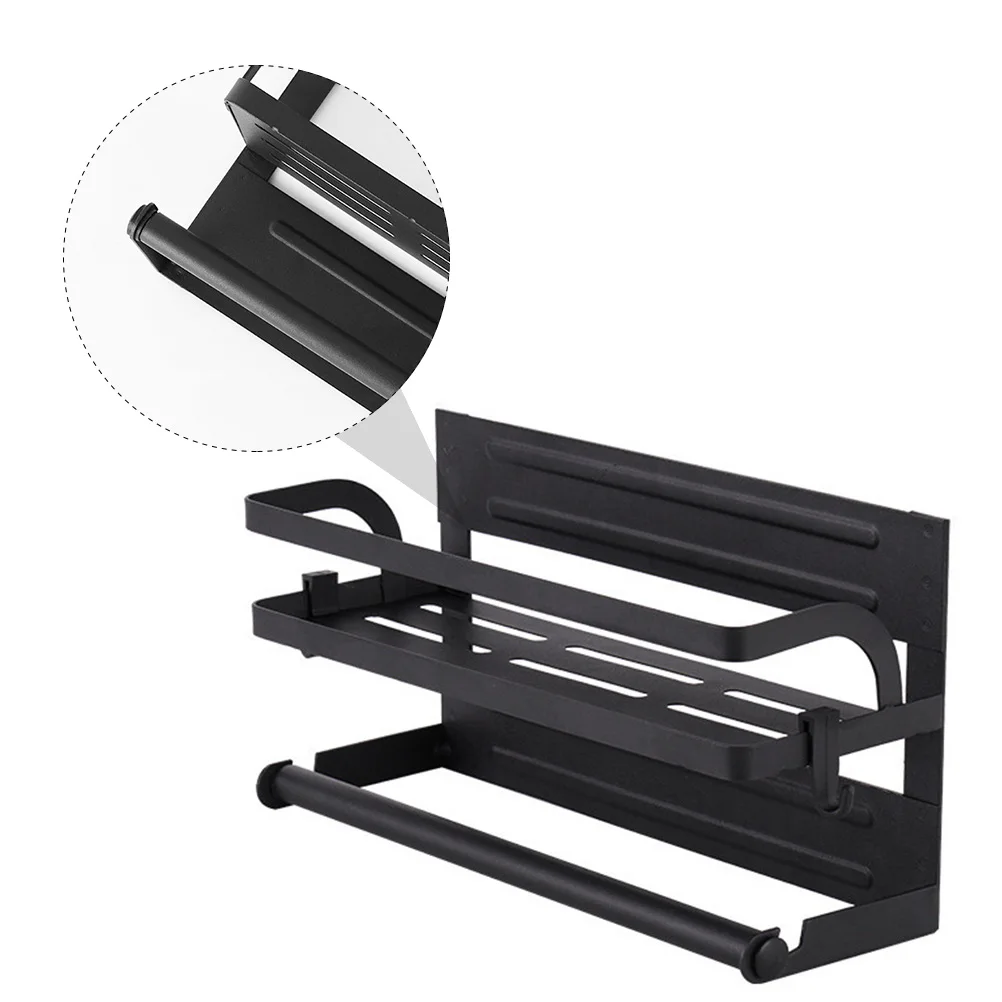 

Magnetic Storage Rack Refrigerator Pylons Shelf Single Layer Sundries Container Metal Dusting Shelves High Quality