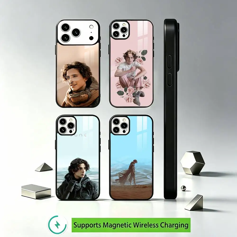 

Timothee Hal Chalamet Actor Phone Case For iPhone17,16,15,14,13,12 Plus,Pro Compatible with magnetic wireless charging