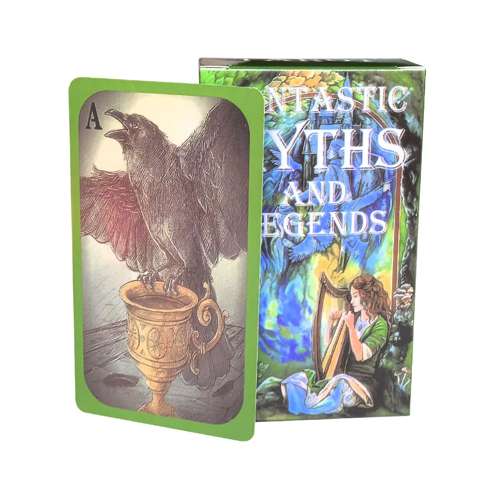 

Hot Selling Fantastic Myths Tarot Leisure Entertainment Card Family Gathering Divination Deck Tarot Board Playing Card Game