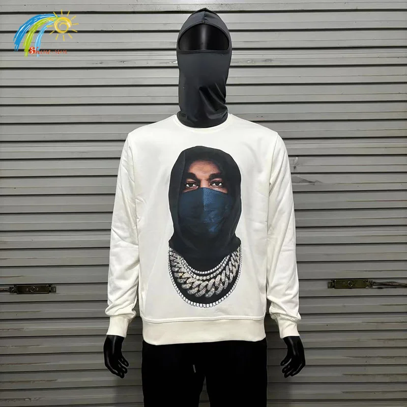 

Men Women Couple Casual Fashion 100% Cotton Pullovers High Quality Masked Man Printing IH NOM UH NIT PARIS Sweatshirts