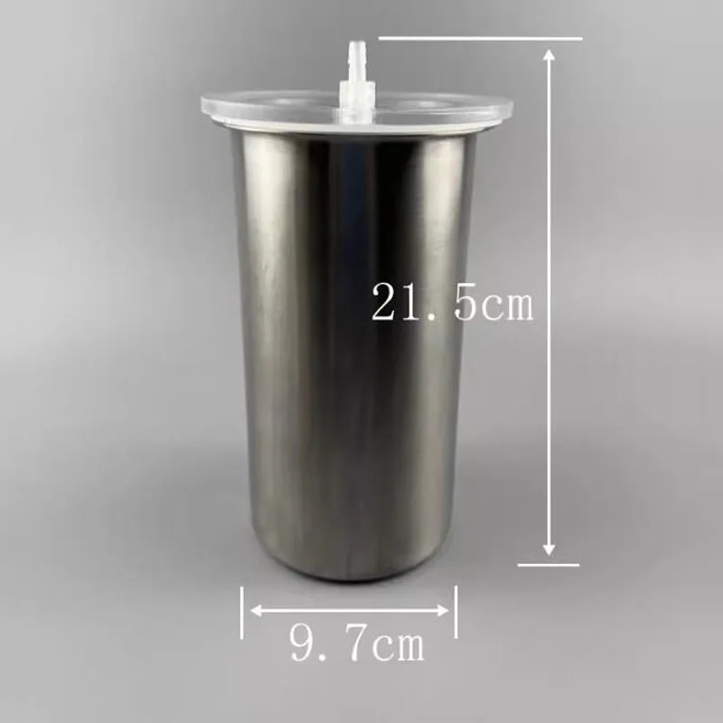 1400ML 304 Stainless Steel Vacuum Degassing Canister Defoaming Tank