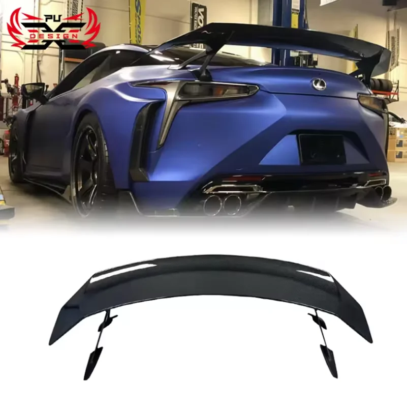 

For Lexus LC500 LC500H Dry Carbon Fiber V style Rear Wing Spoiler Body Kits