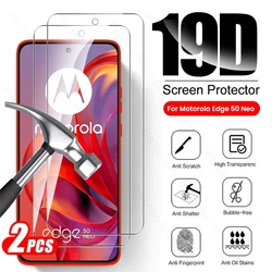 2Pcs 19D Tempered Glass for Motorola Edge 50 Neo 5G 2024 XT2409-5 6.4
