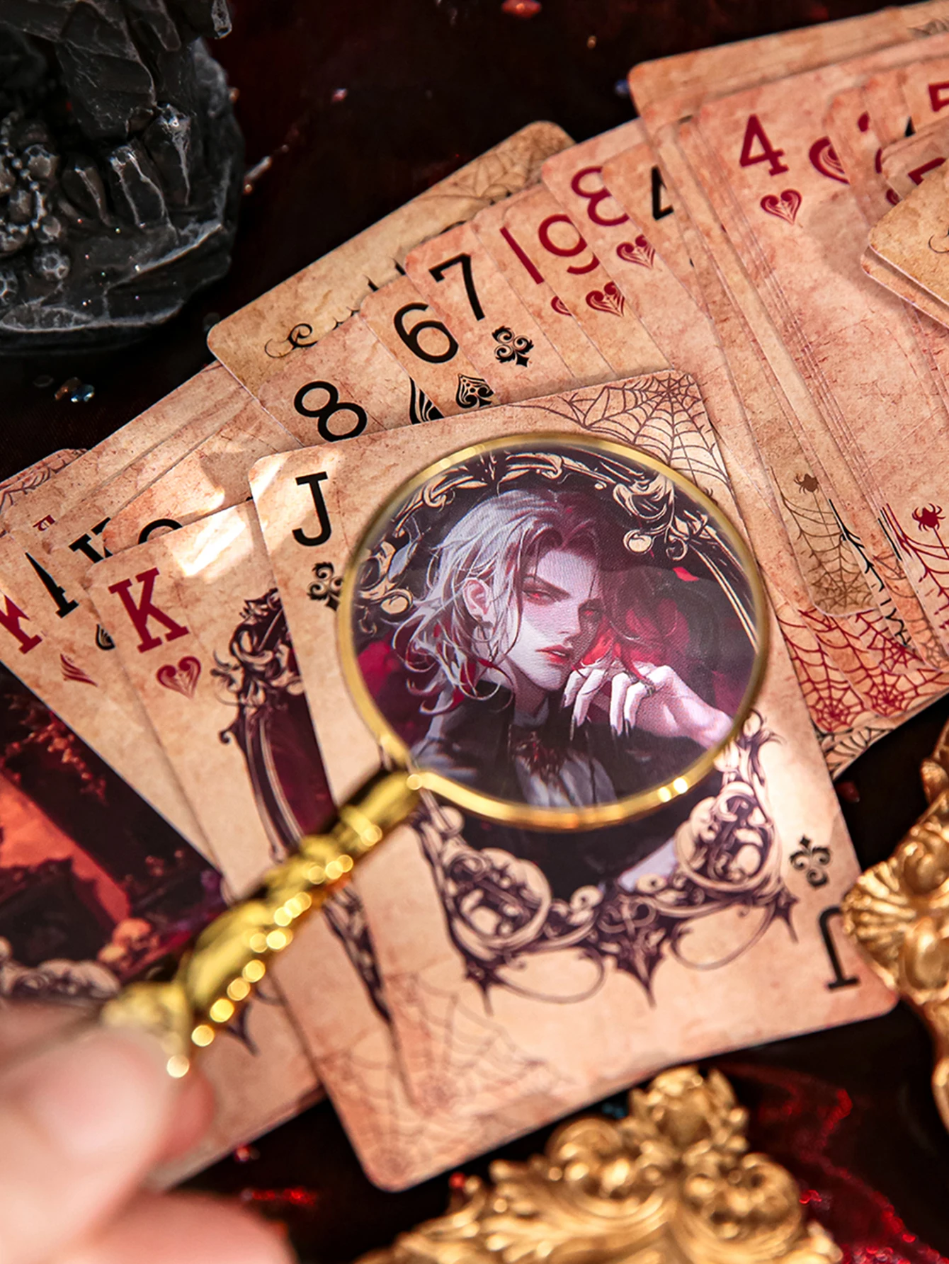 55Pcs/box Playing Card Characters Landscape Pattern Cards Suitable For Multiplayer Game Relaxation Entertainment Card Manual