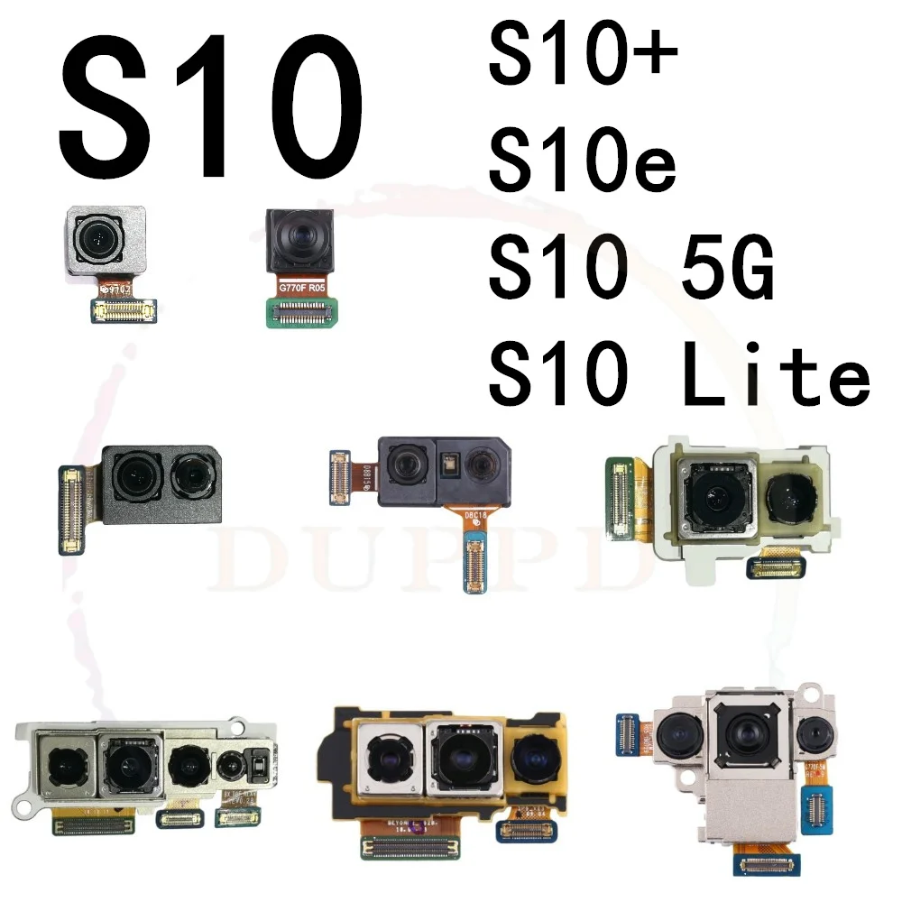 Front Camera For Samsung Galaxy S10 5G Plus Lite S10E G970F G973F G975F G977F G770F Main Rear Back Camera Flex Cable