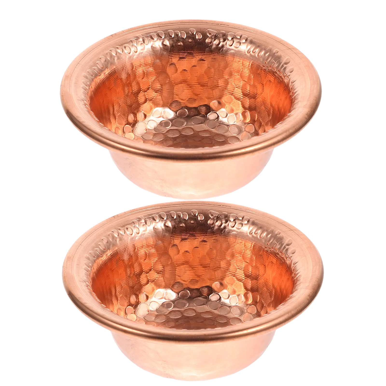 2 Pcs Sound Bowl Meditation Delicate Altar Cup Offerings Water Temple Holy Hall Worship Copper Buddha