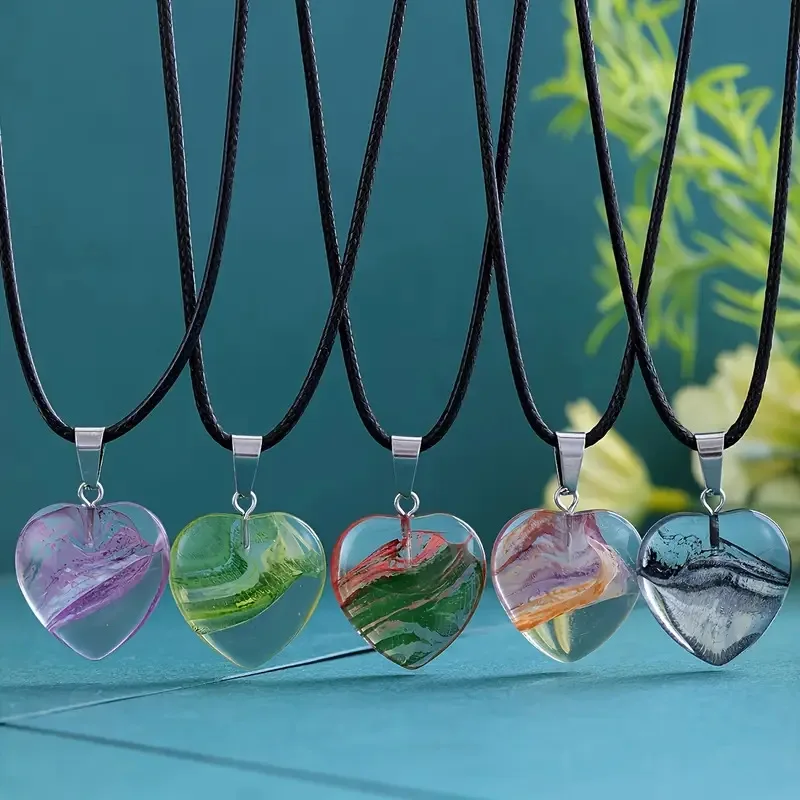 

20 шт./лот, оптовая продажа, цветные глазурованные стеклянные подвески в форме сердца, красочные хрустальные подвески для изготовления ювелирных изделий