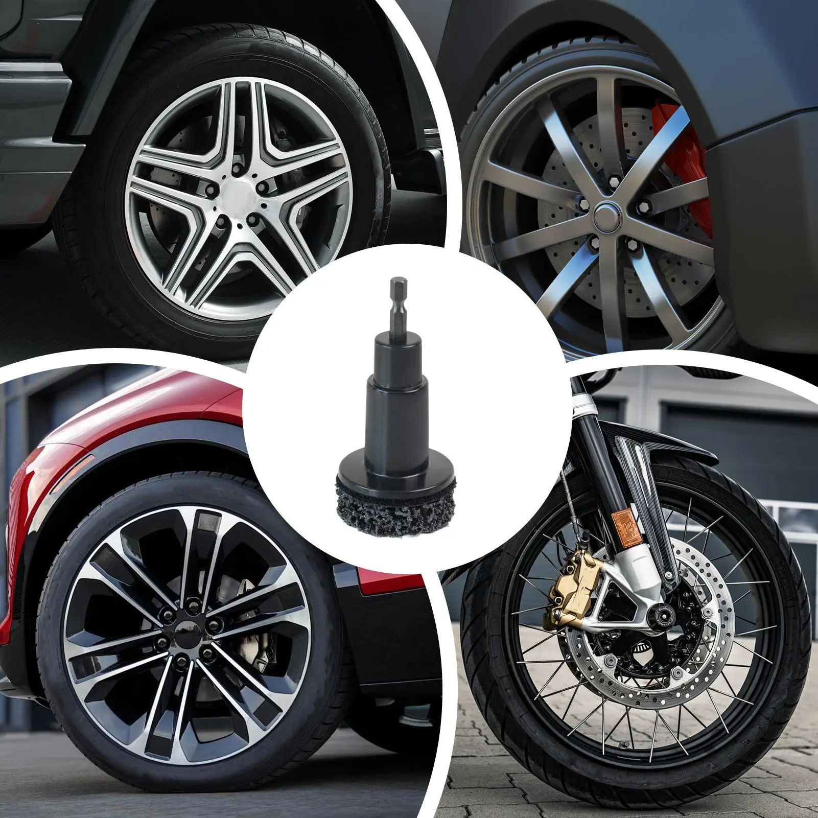 

Инструмент для очистки автомобильной ступицы, инструмент для удаления ржавчины в ступице колеса автомобиля, шлифовальные инструменты для технического обслуживания, щетка для очистки с ремонтом