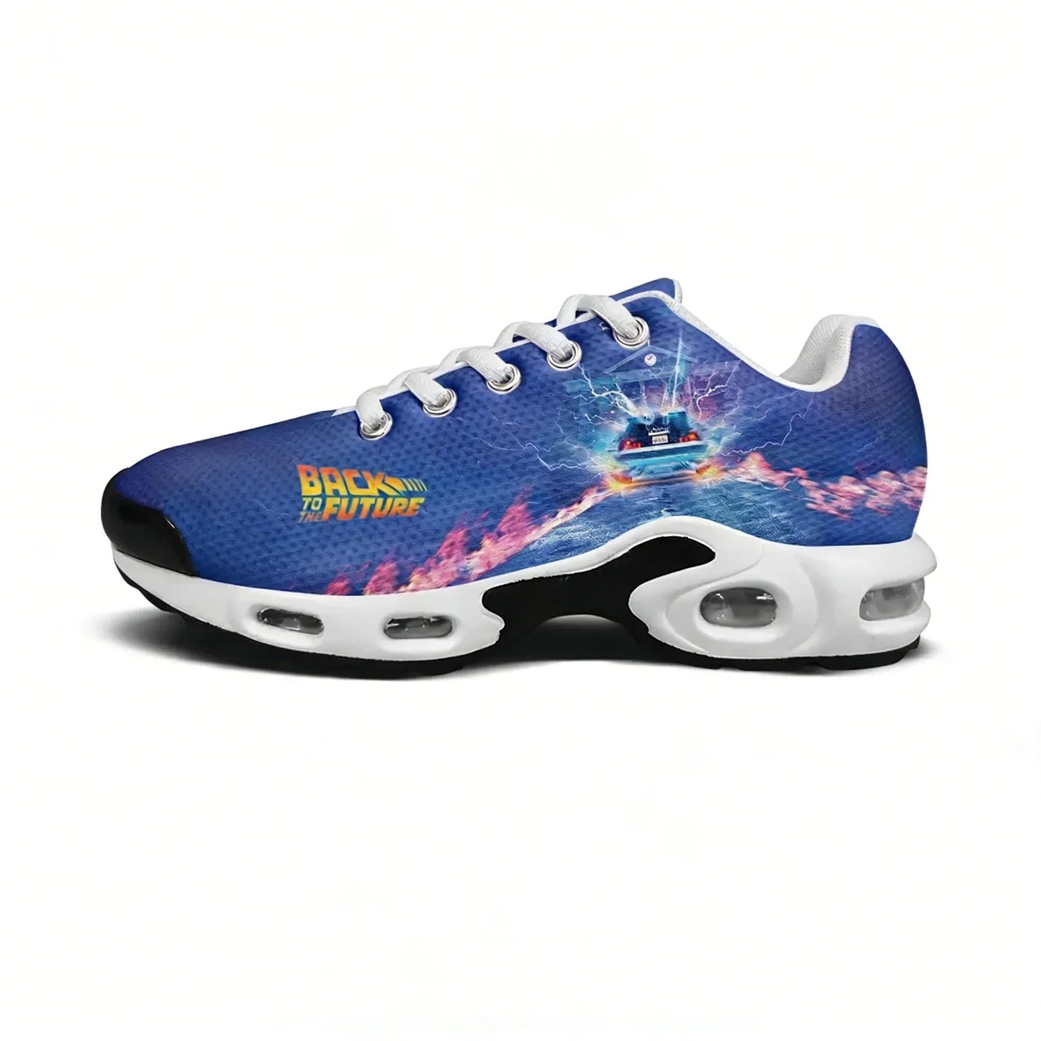 

Легкие спортивные кроссовки Back to the Future с индивидуальной воздушной подушкой, персонализированные кроссовки для мужчин, женщин и подростков, обувь на заказ