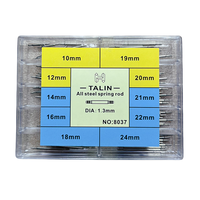 Watch accessories all steel boxed strap and dial connecting rod, 1.3mm thick ear spring rod 10-24mm multiple sizes