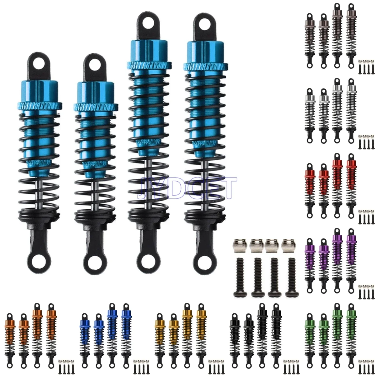 

Aluminum Front 50-62mm & Rear 58-78mm Oil Shock Absorber 4pcs for RC Car 1:16 / 1:18 HSP Huanqi HPI HITOMO